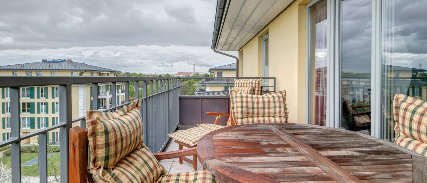 appartamento con galleria München Moosach 03 terrazza 8607