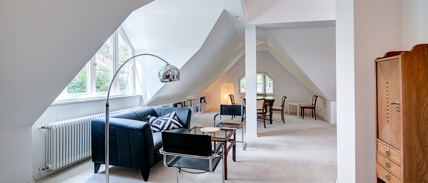 attico München Solln 03 soggiorno 8785