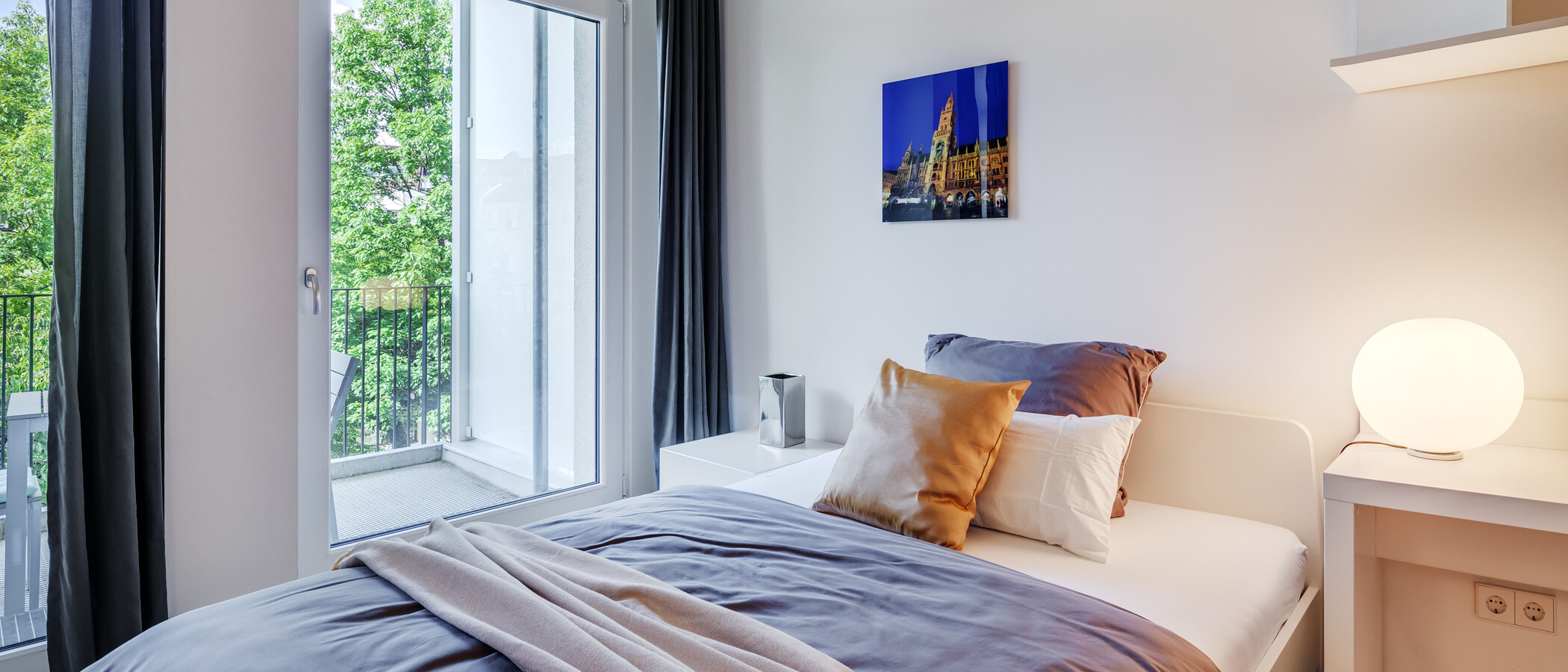appartamento München Bogenhausen 01 zona notte 8796