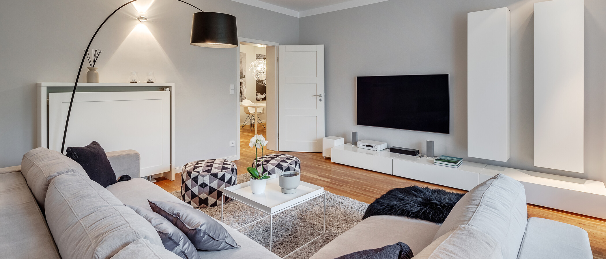 appartamento München Schwabing-West (rund um den Hohenzollernplatz) 05 zona living 8850