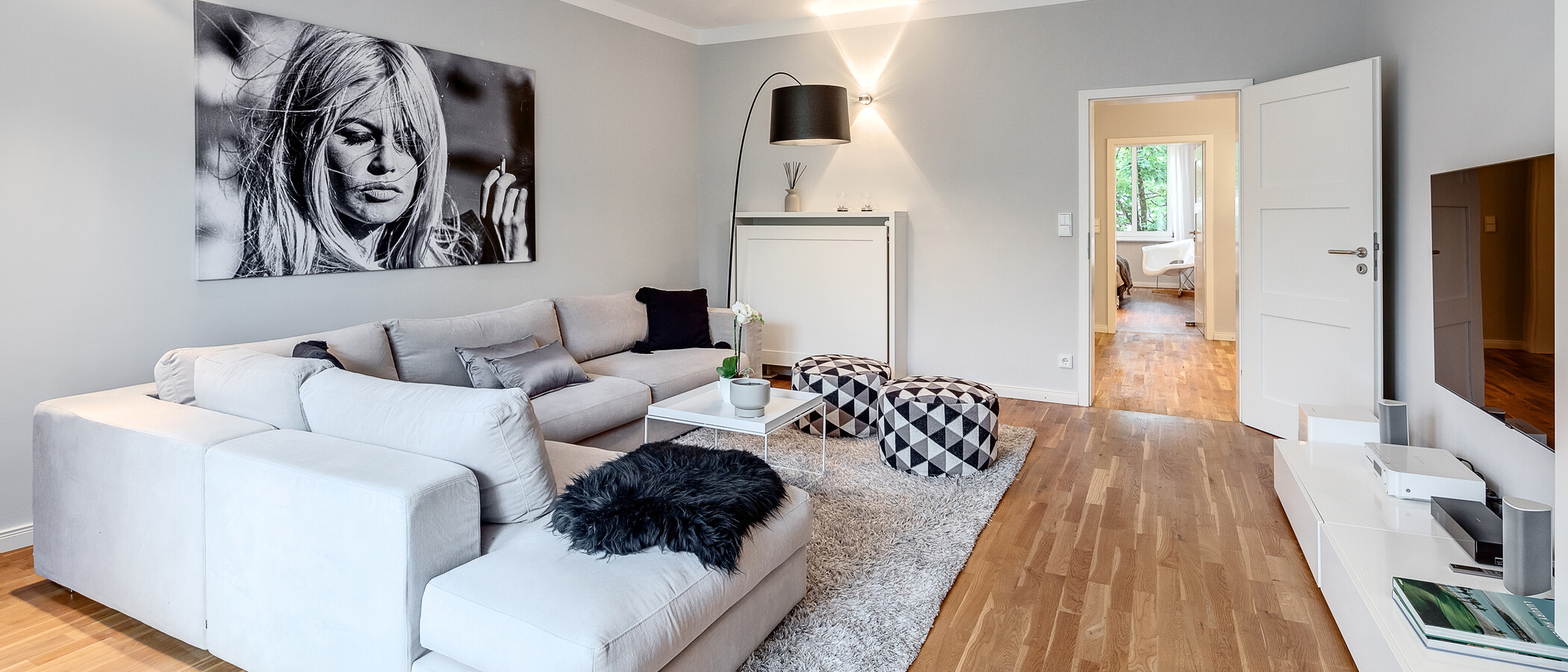 appartamento München Schwabing-West (rund um den Hohenzollernplatz) 06 zona living 8850