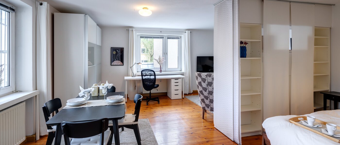 appartamento München Lehel 02 zona living 8871