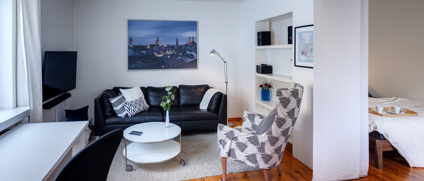 appartamento München Lehel 04 zona living 8871