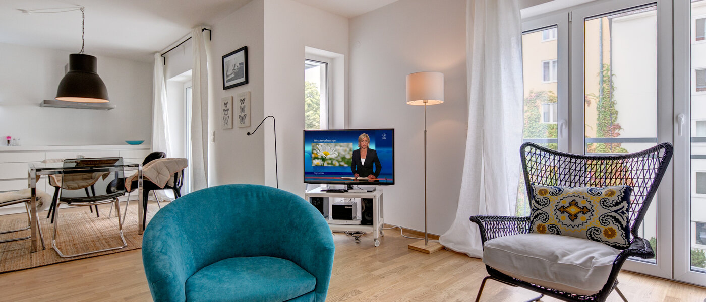 appartamento München Maxvorstadt 02 soggiorno 8910