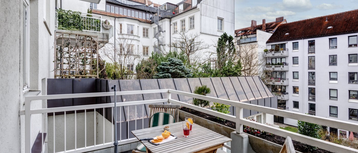 appartamento München Lehel 03 balcone 8947