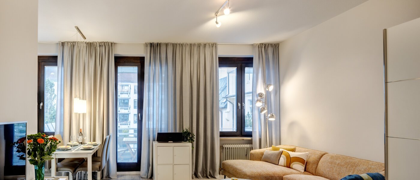 appartamento München Lehel 01 zona living 8947