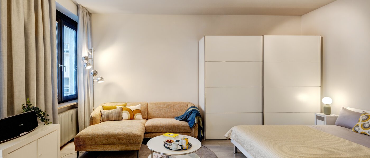 appartamento München Lehel 05 zona living 8947