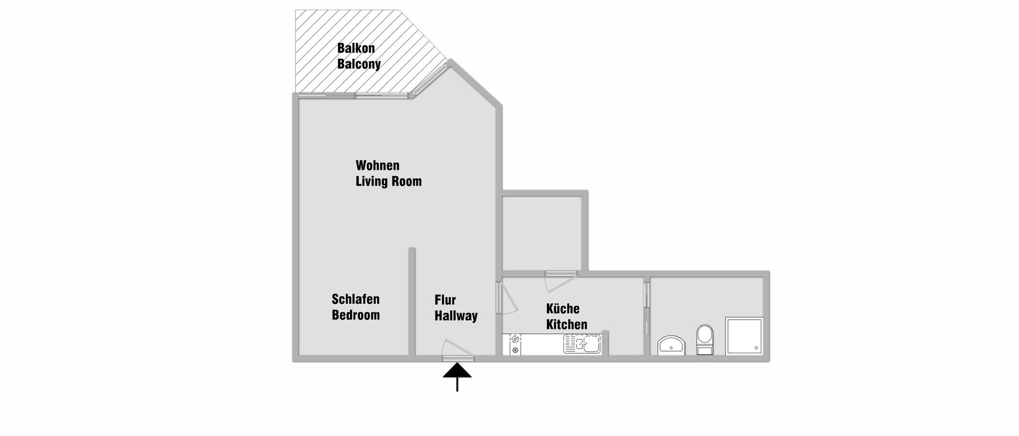 appartamento München Bogenhausen 01 planimetria 8949