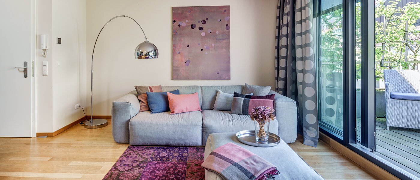 attico con terrazzo München Altstadt 06 zona living 9009