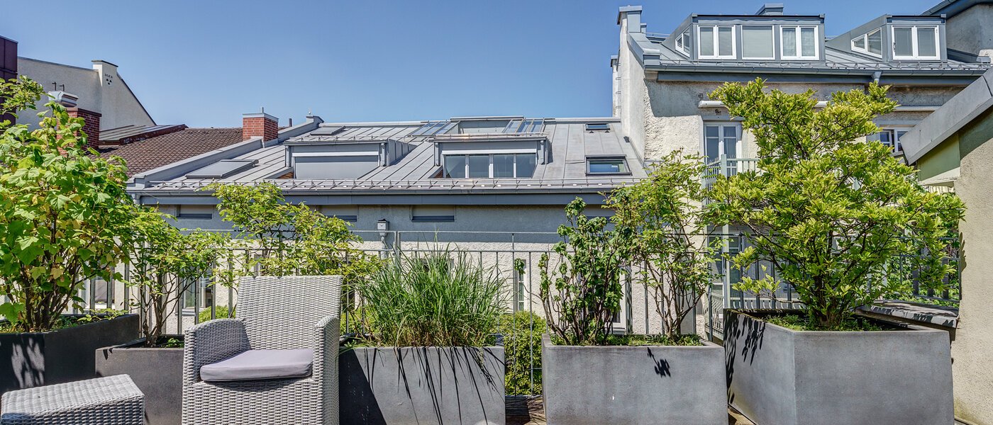 attico con terrazzo München Altstadt 02 terrazza sul tetto 9009