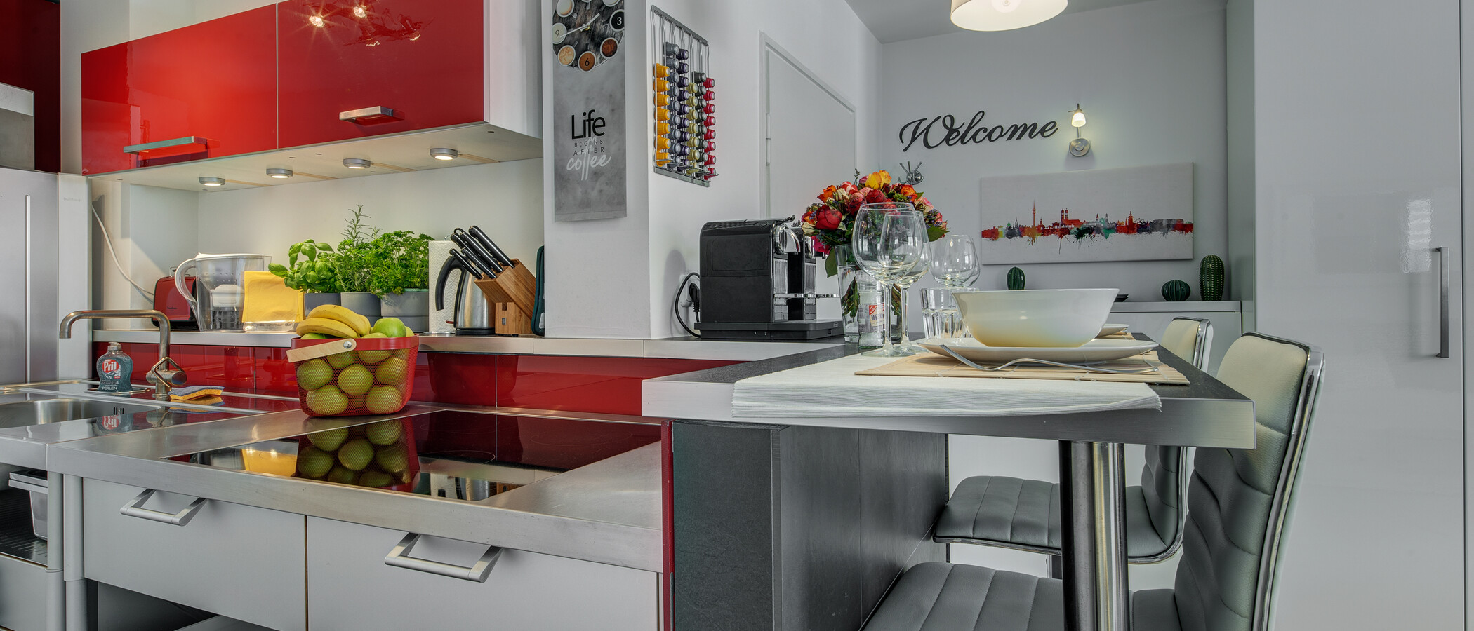 appartamento München Lehel 02 cucina 9018