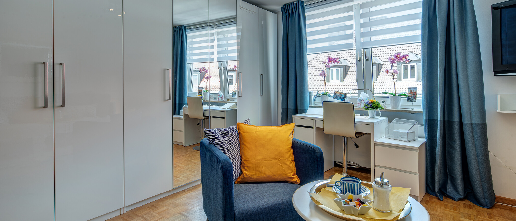 appartamento München Lehel 03 zona living 9018