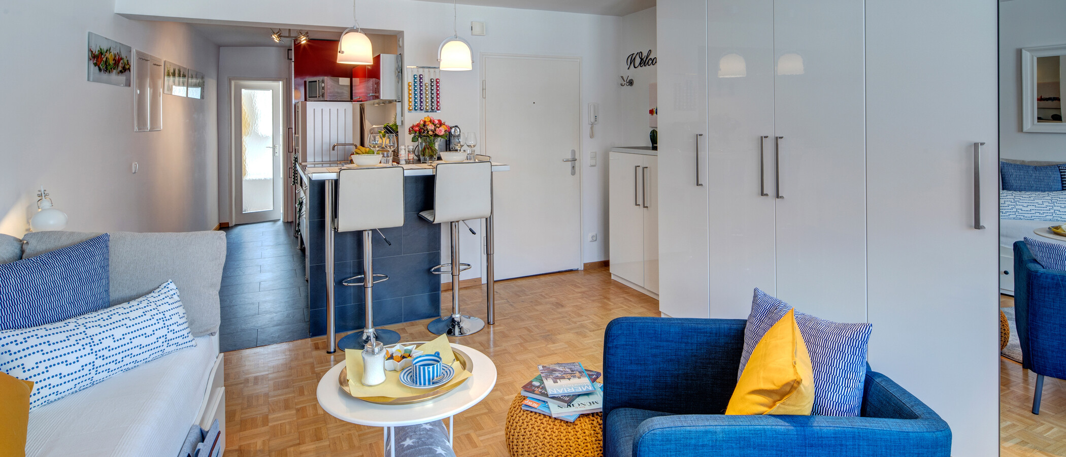 appartamento München Lehel 04 zona living 9018