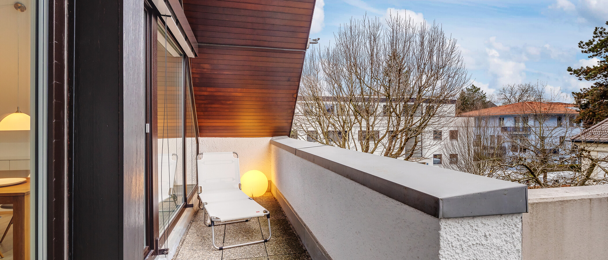 appartamento München Nymphenburg-Gern 02 terrazza sul tetto 9046