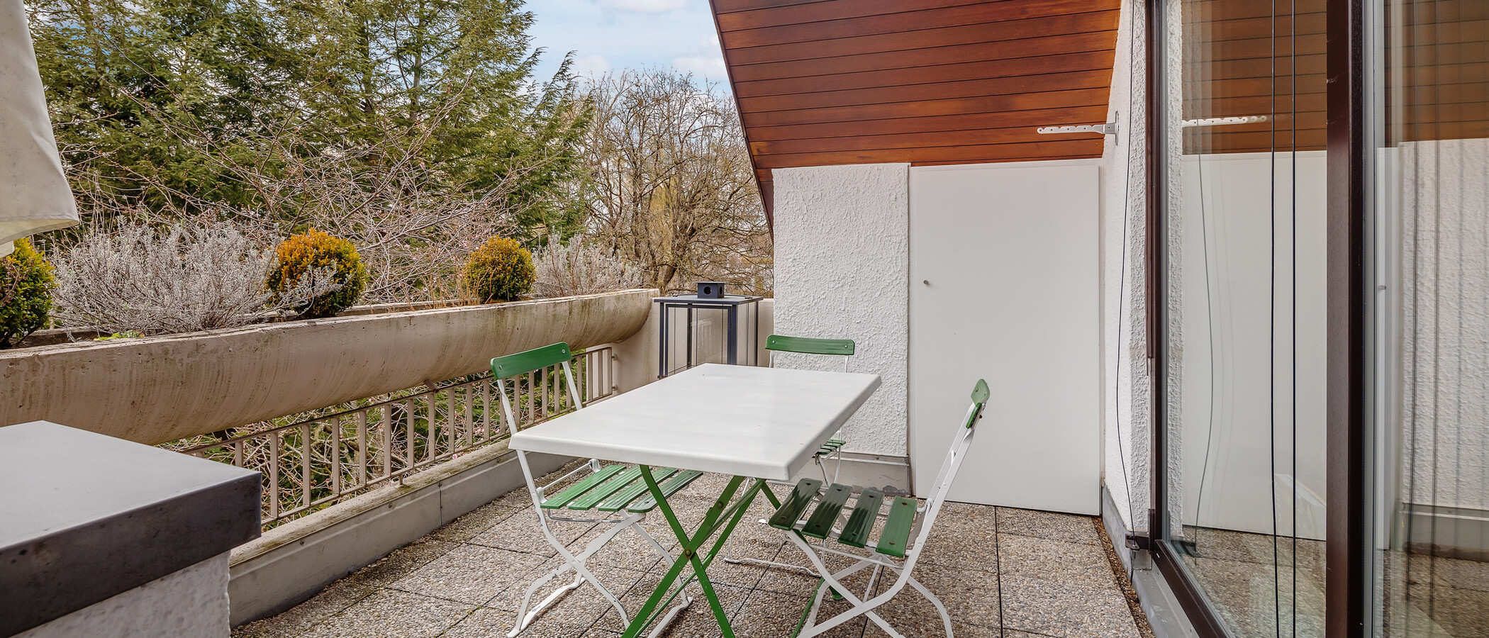 appartamento München Nymphenburg-Gern 03 terrazza sul tetto 9046