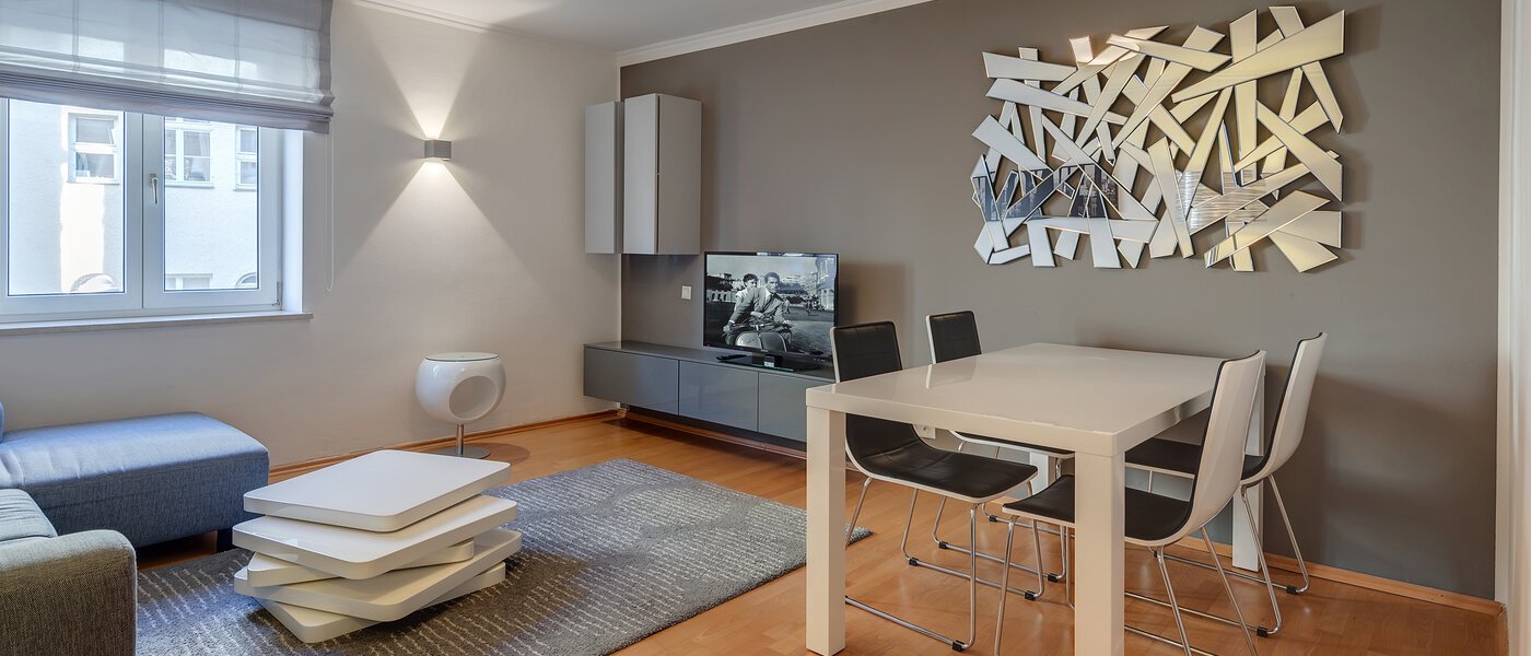 appartamento München Schwabing-Nord (zw. Leopoldstraße & Englischen Garten) 01 soggiorno 9063