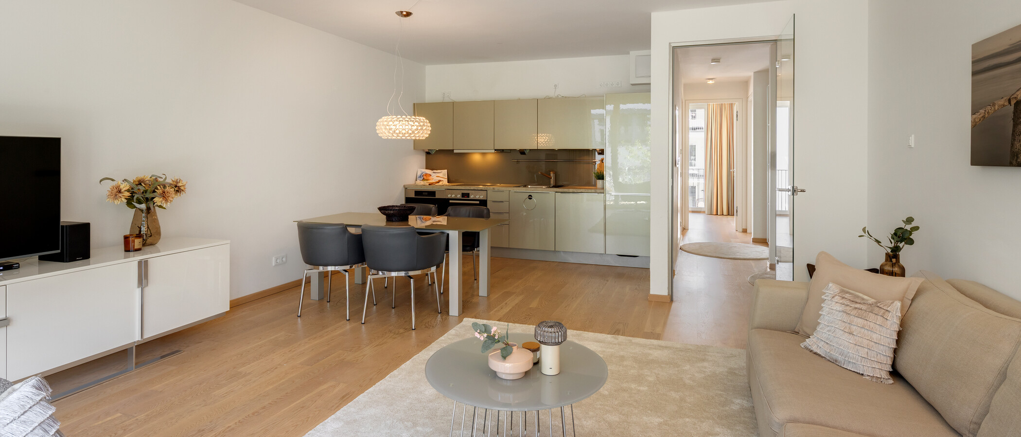 appartamento München Maxvorstadt 02 zona living 9128