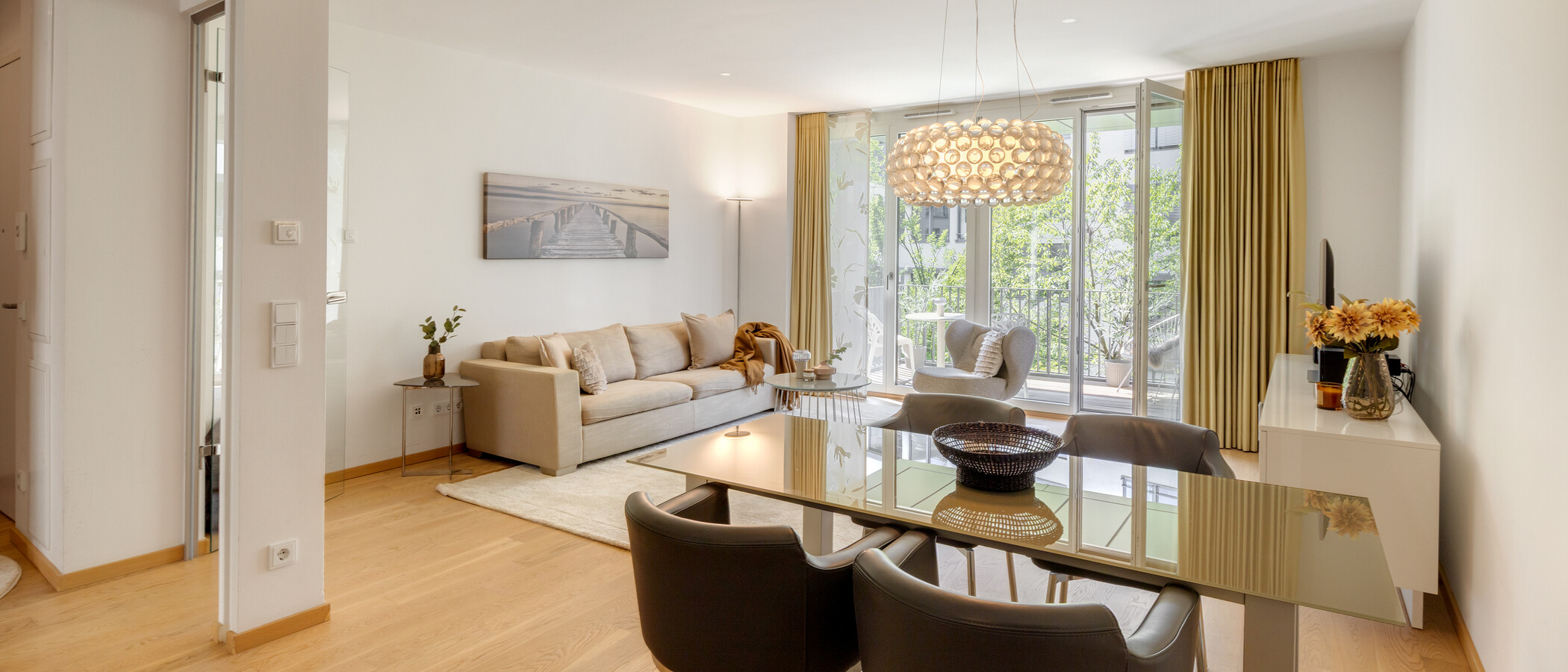 appartamento München Maxvorstadt 04 zona living 9128