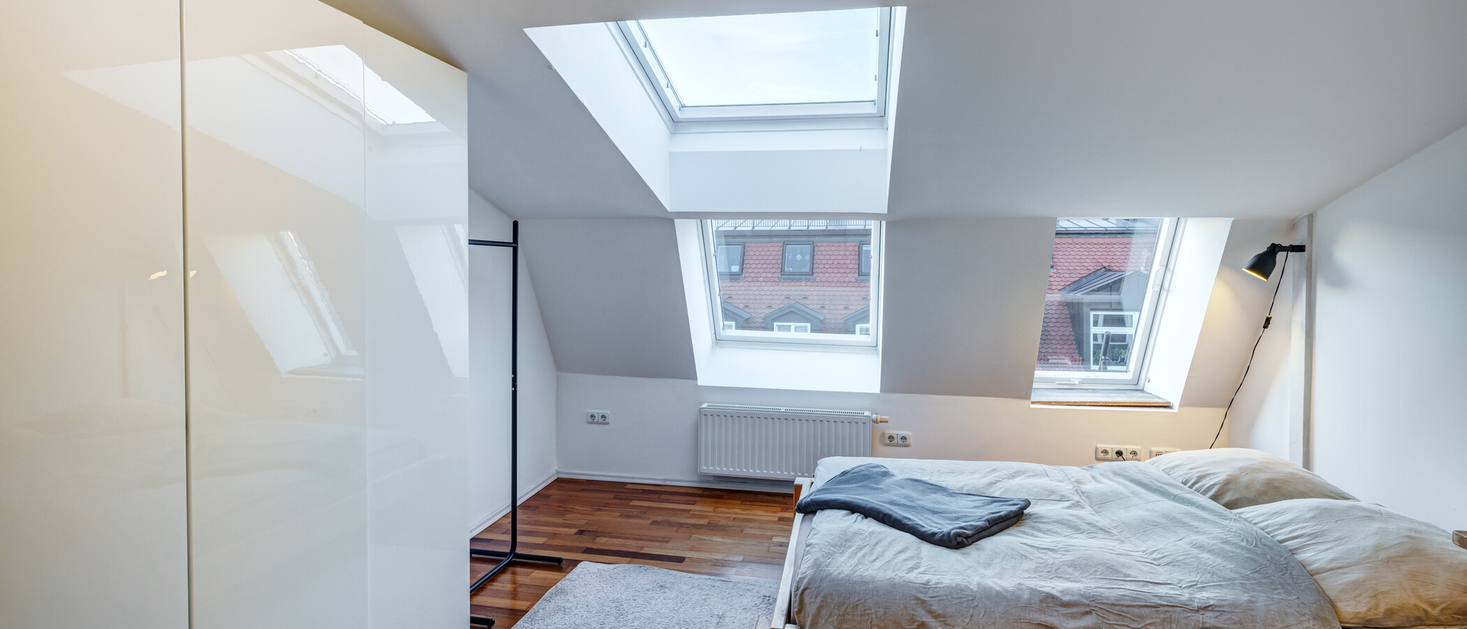 attico con terrazzo München Gärtnerplatzviertel 01 camera da letto 9135