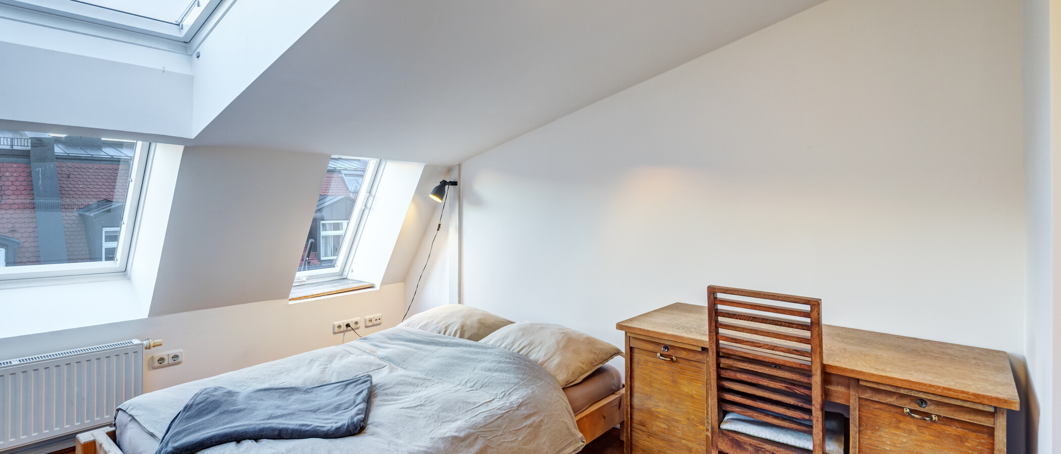 attico con terrazzo München Gärtnerplatzviertel 02 camera da letto 9135