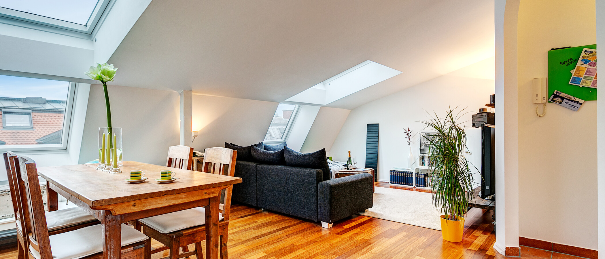 attico con terrazzo München Gärtnerplatzviertel 01 zona living 9135
