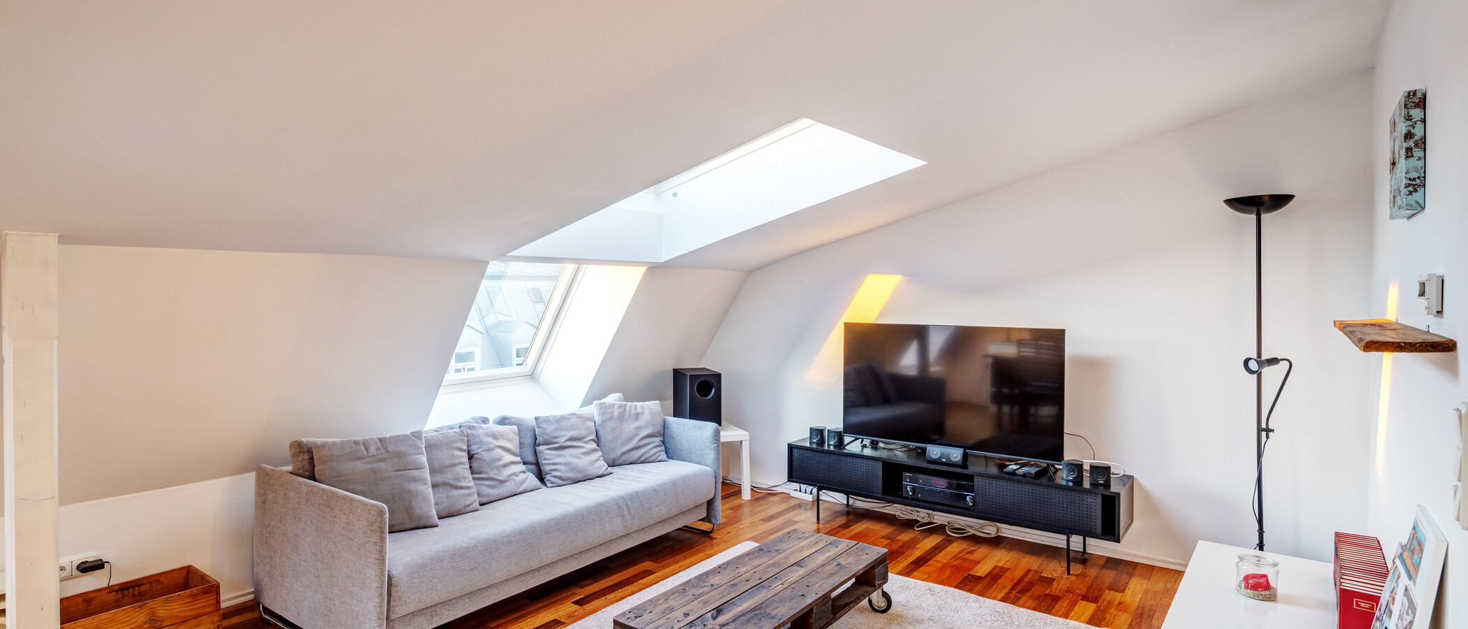 attico con terrazzo München Gärtnerplatzviertel 02 zona living 9135