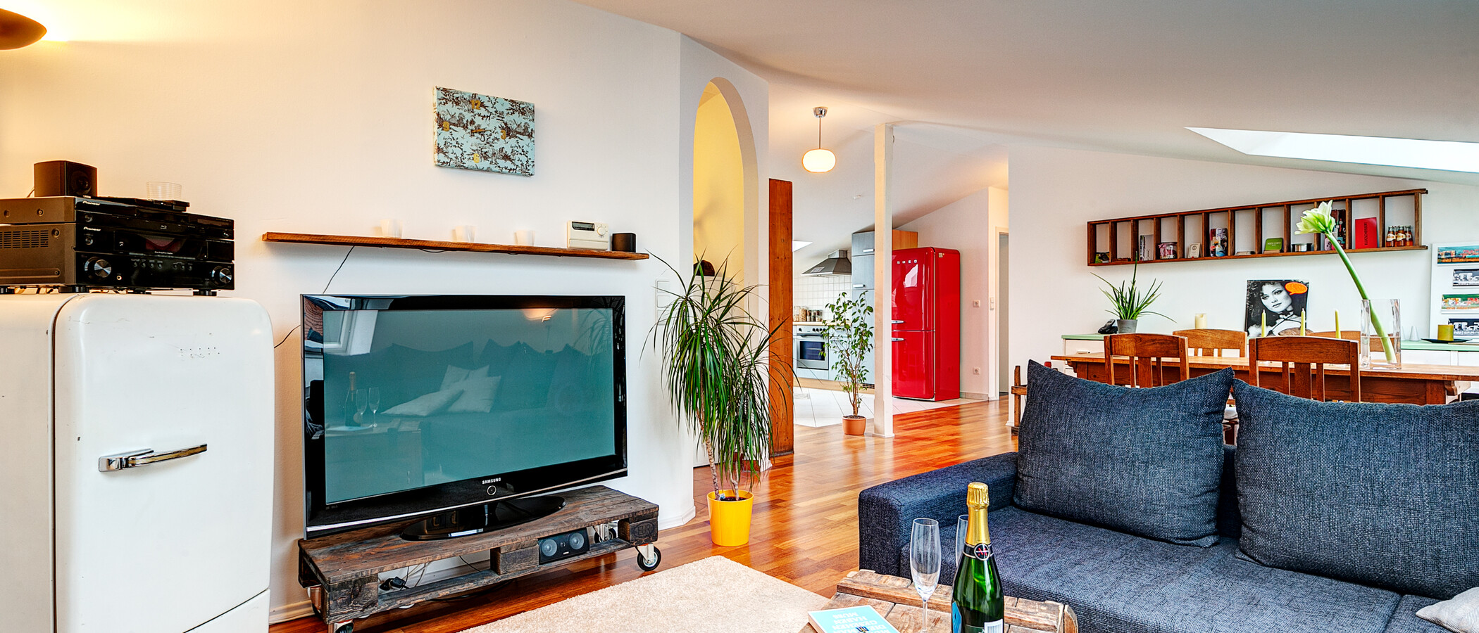 attico con terrazzo München Gärtnerplatzviertel 03 zona living 9135