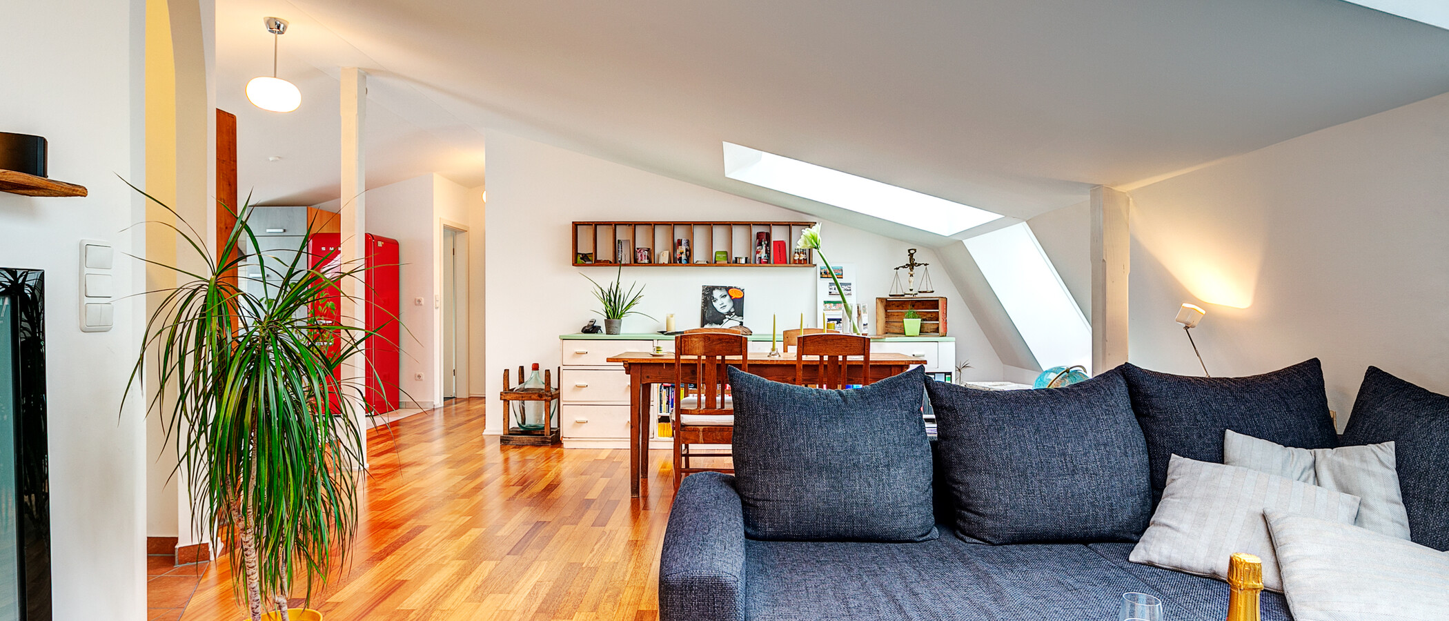 attico con terrazzo München Gärtnerplatzviertel 04 zona living 9135