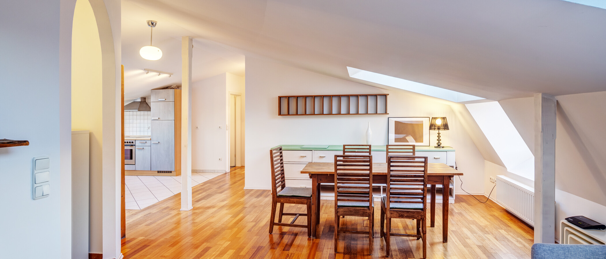 attico con terrazzo München Gärtnerplatzviertel 04 zona living 9135