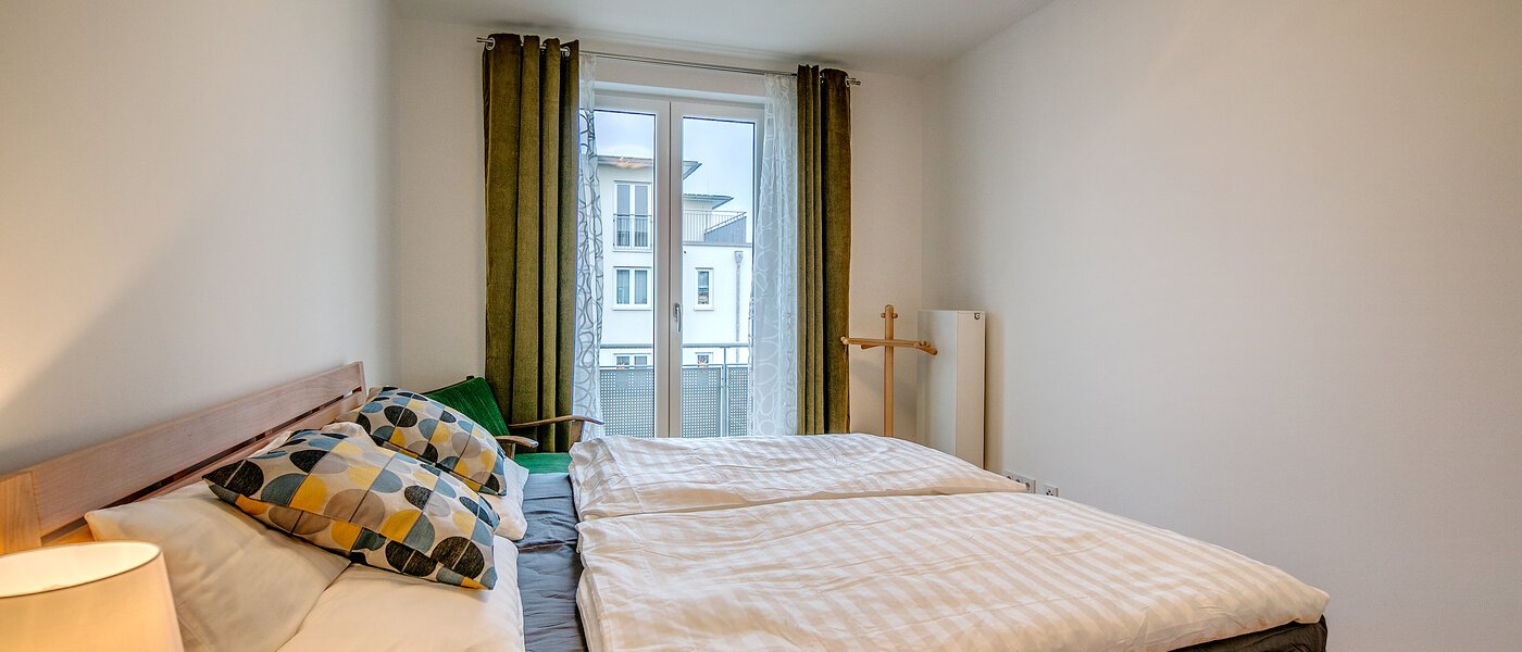 attico con terrazzo München Nymphenburg 02 zona notte 9208