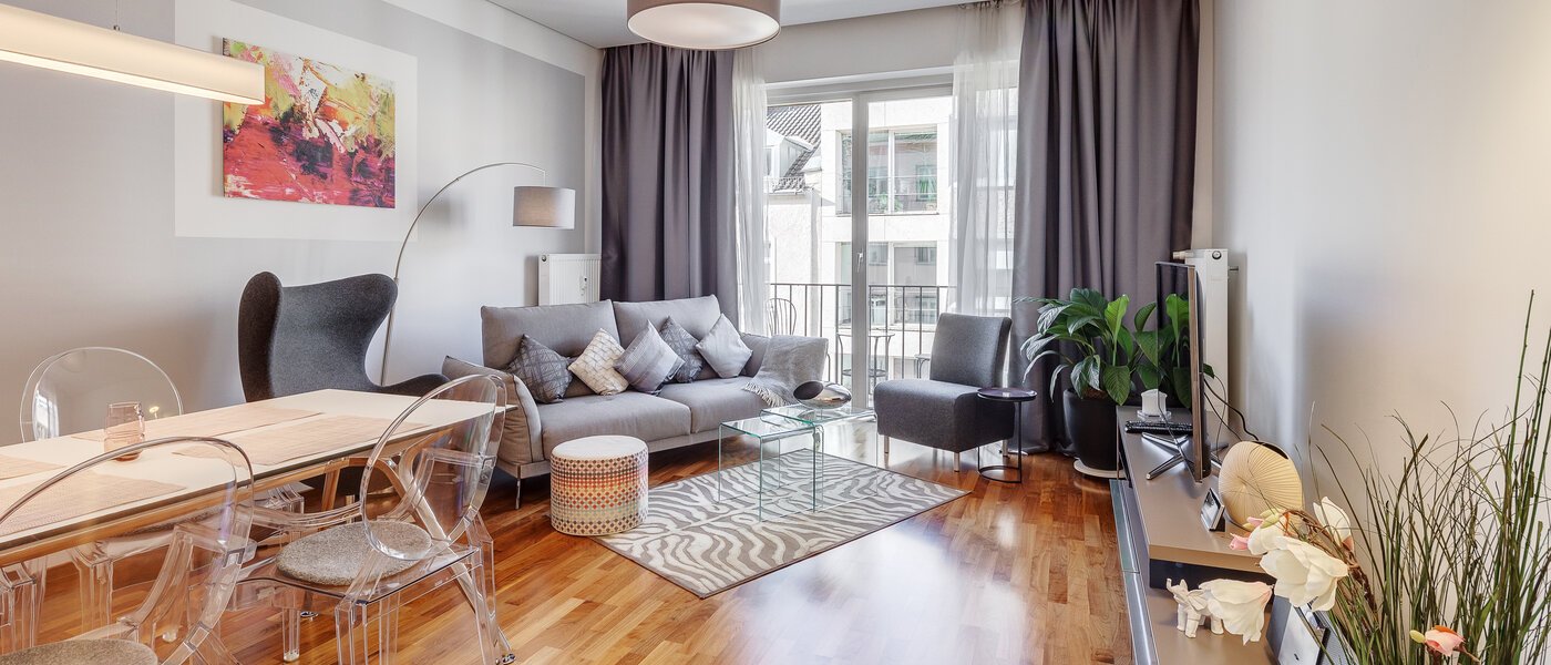 appartamento München Lehel 01 zona living 9317