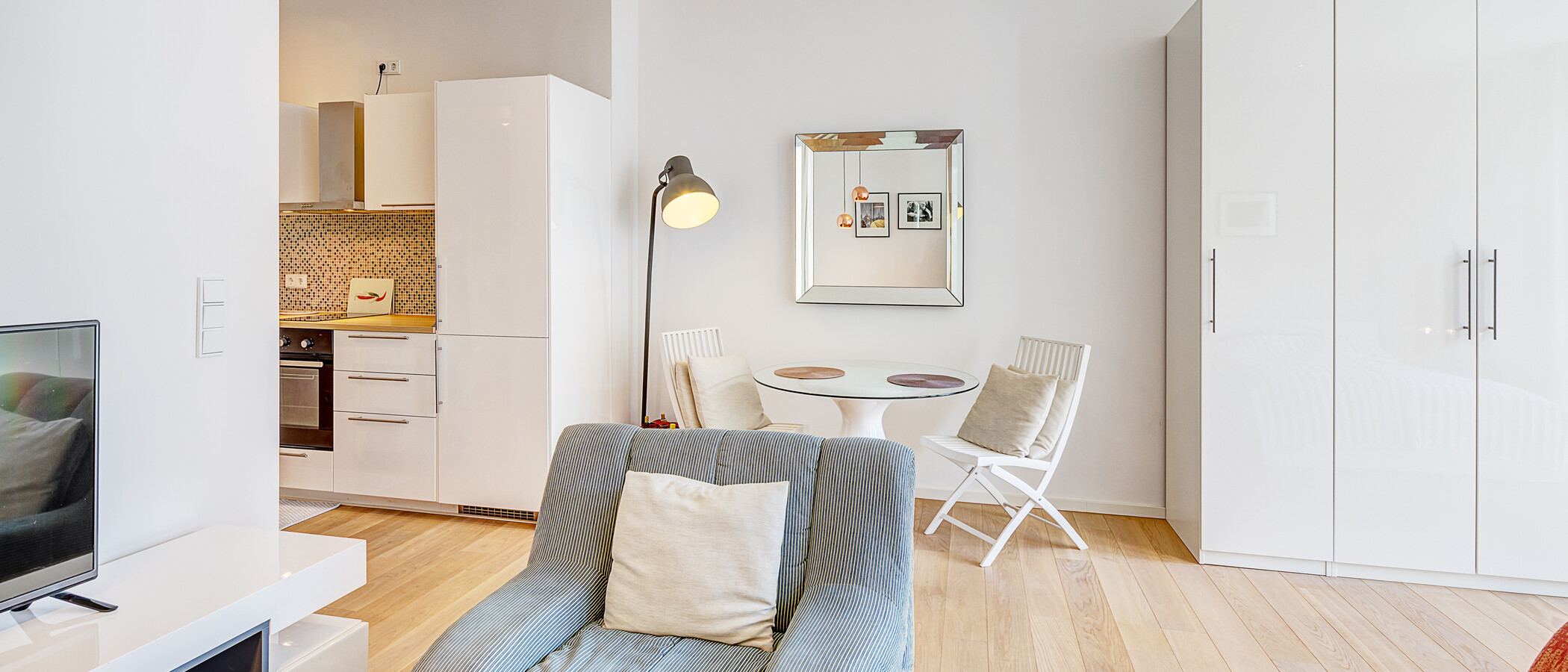 appartamento München Ludwigsvorstadt 04 zona living 9337