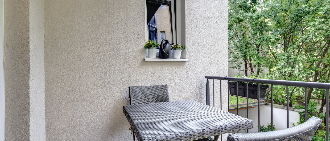 appartamento München Lehel 02 balcone 9478