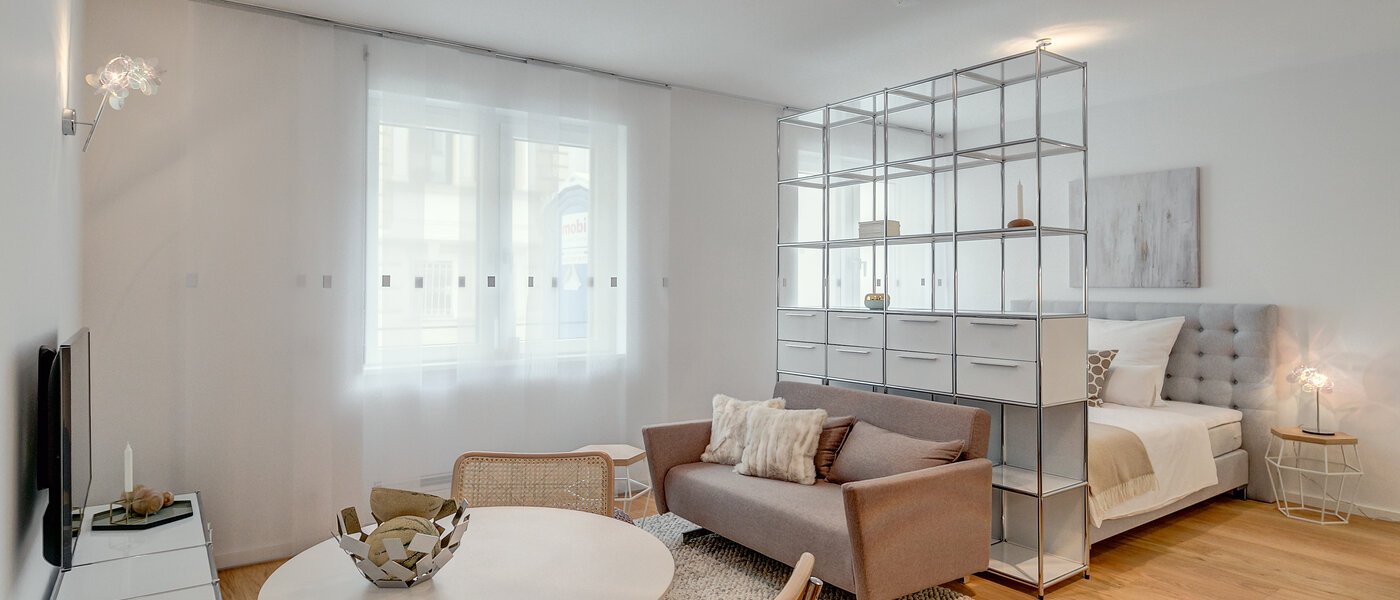 appartamento München Schwabing (rechts der Leopoldstraße) 01 soggiorno 9520