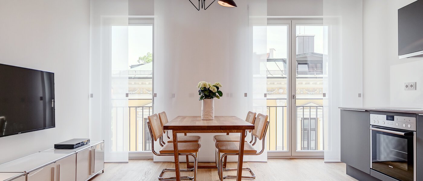 appartamento München Schwabing (rechts der Leopoldstraße) 01 soggiorno 9521