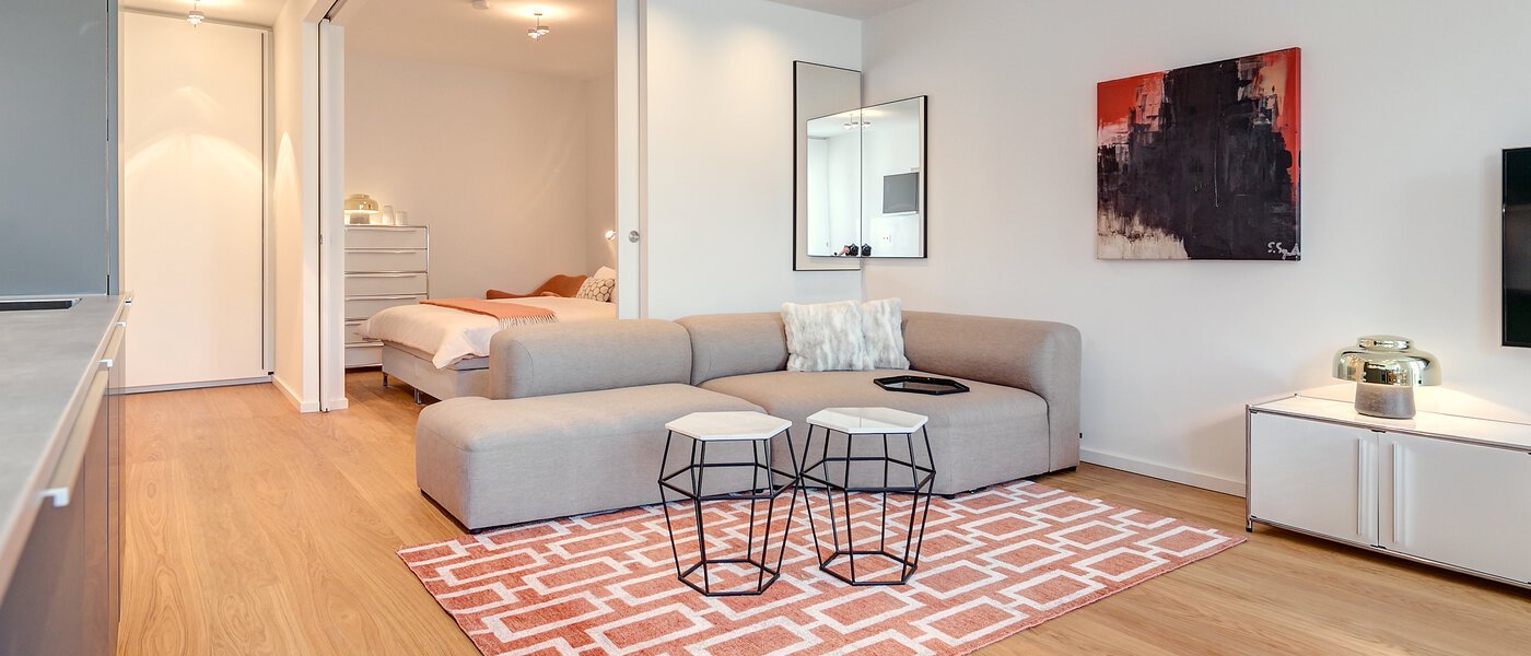 appartamento München Schwabing (rechts der Leopoldstraße) 02 soggiorno 9521