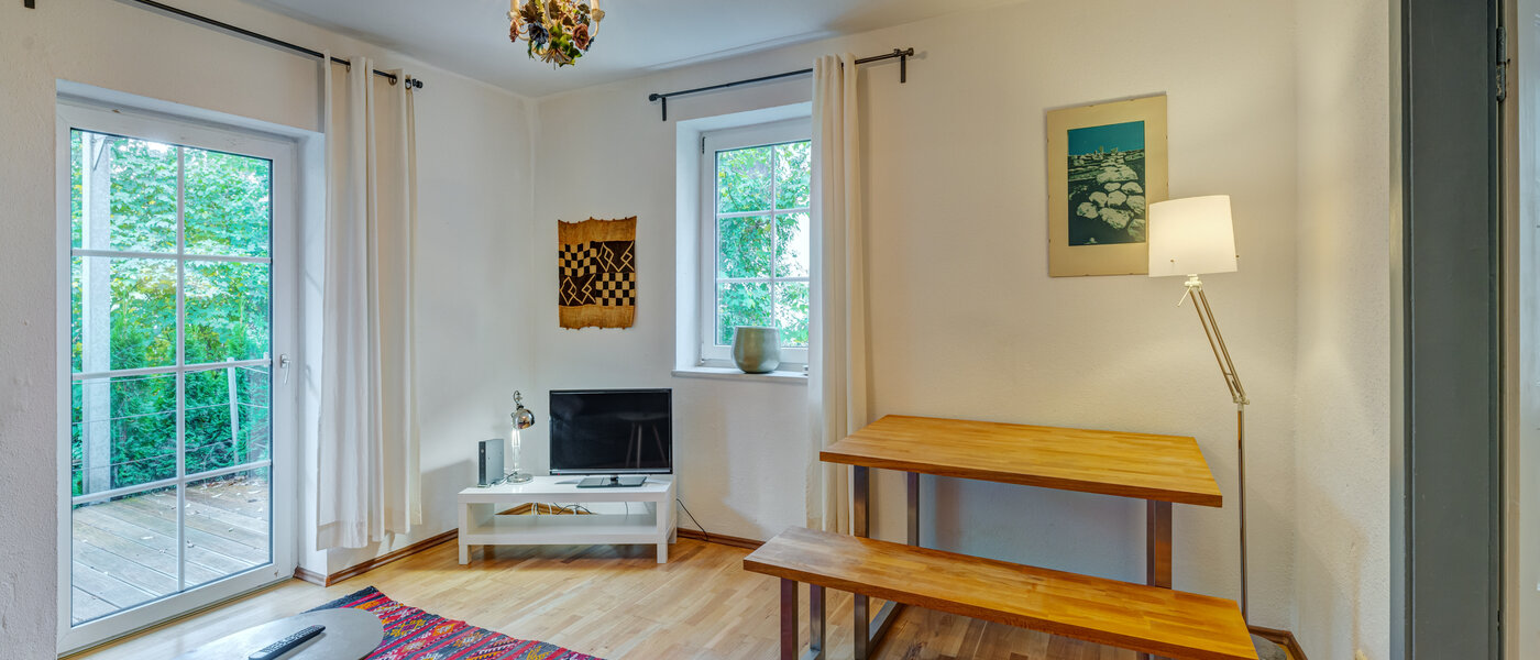 appartamento München Waldtrudering 02 zona living 9555