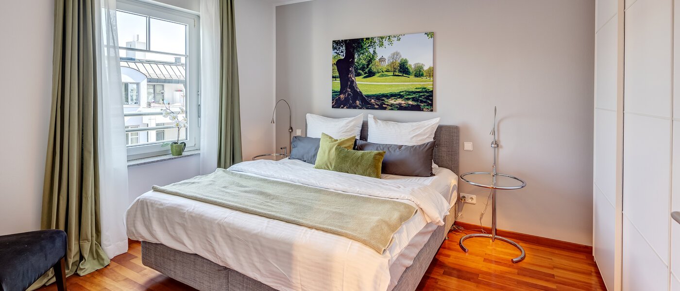 appartamento München Schwabing-Nord (zw. Leopoldstraße & Englischen Garten) 01 camera da letto 9573