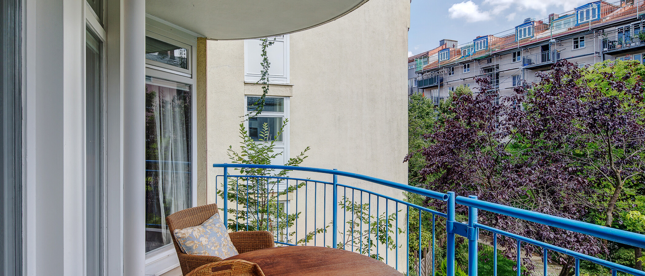 appartamento München Lehel 02 balcone 9576