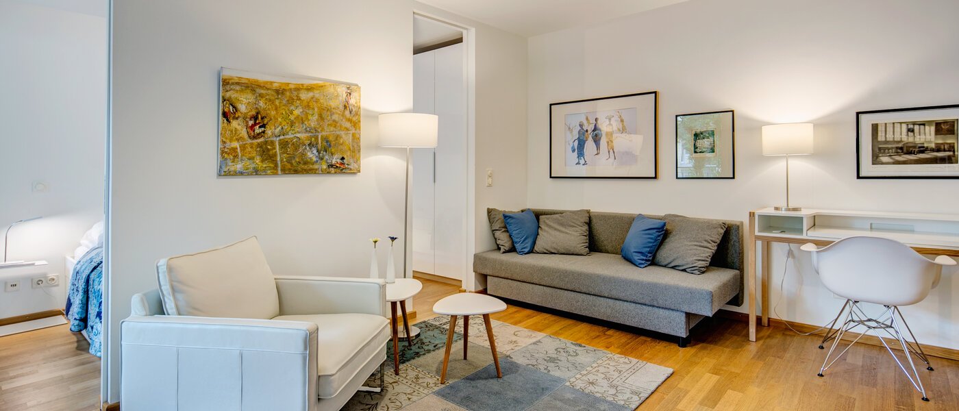 appartamento München Glockenbachviertel 01 soggiorno 9591