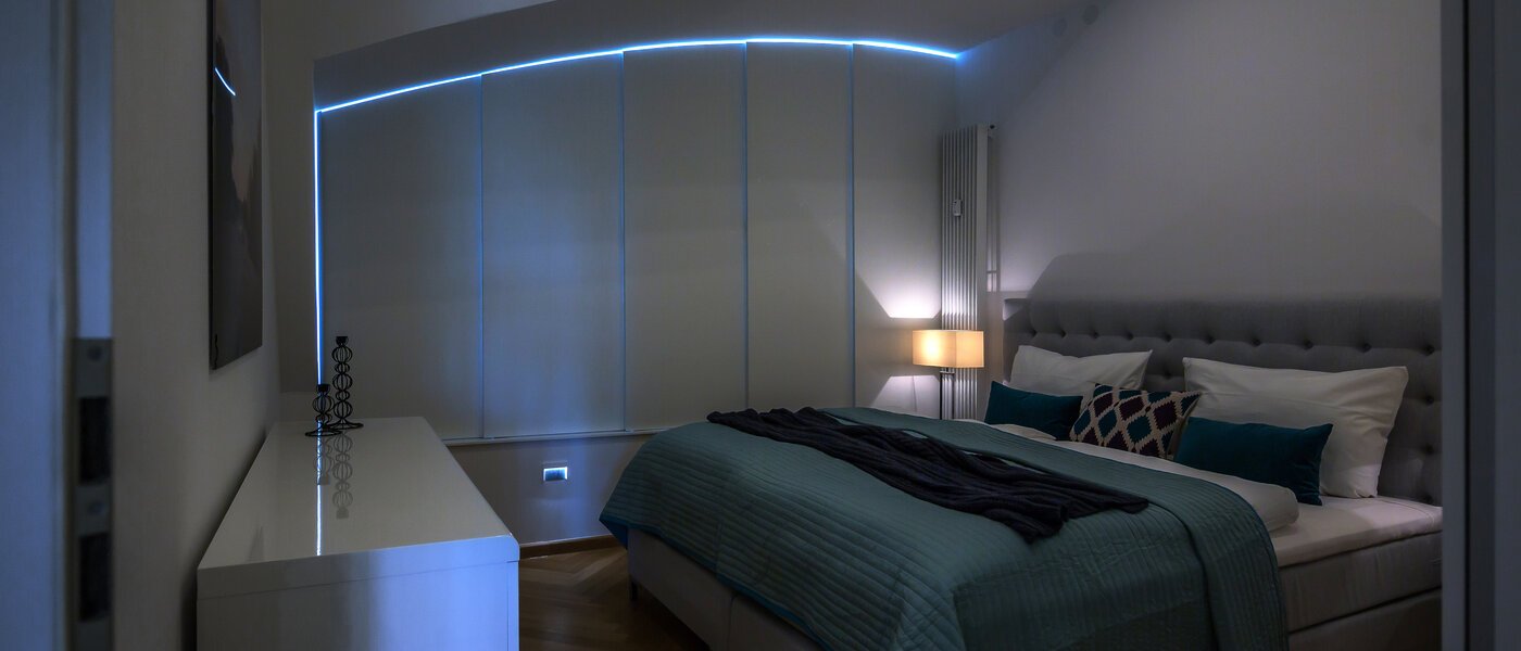 attico con terrazzo München Schwabing 05 zona notte 9602