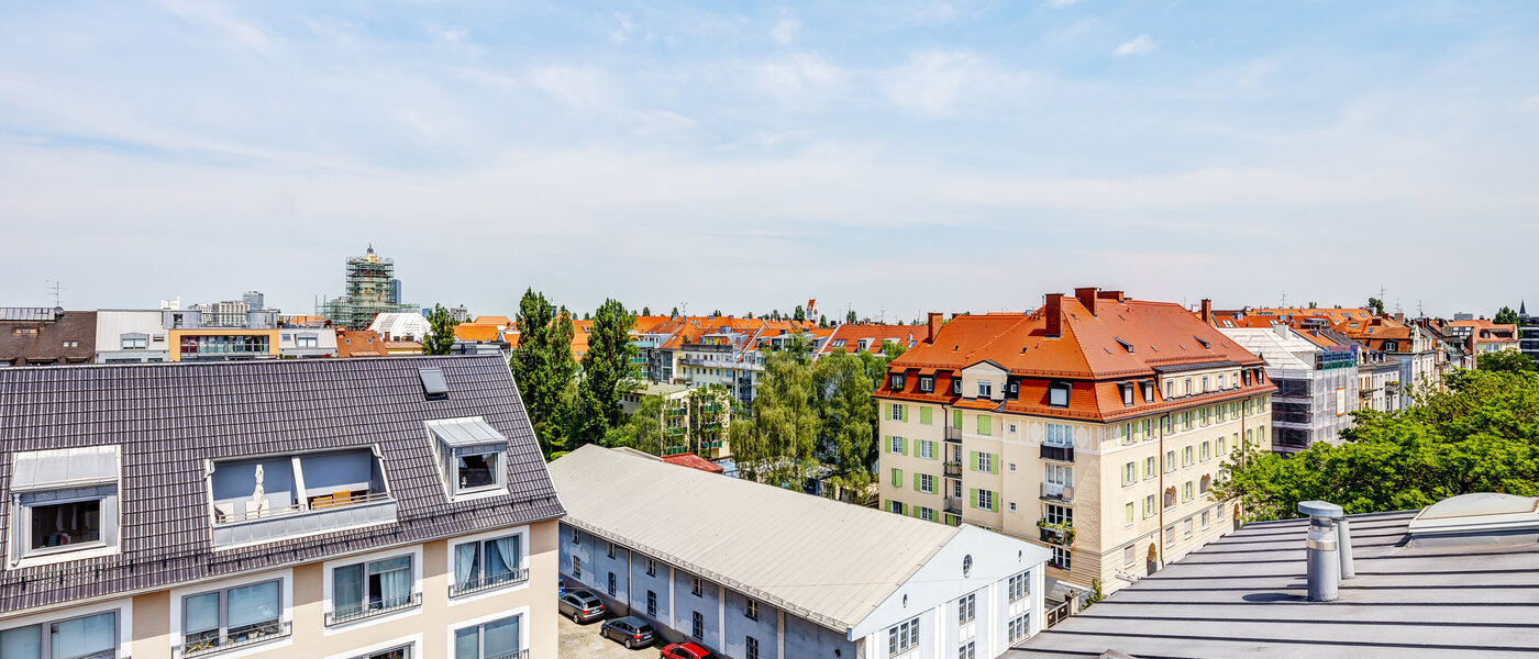 attico con terrazzo München Schwabing 04 vista 9602