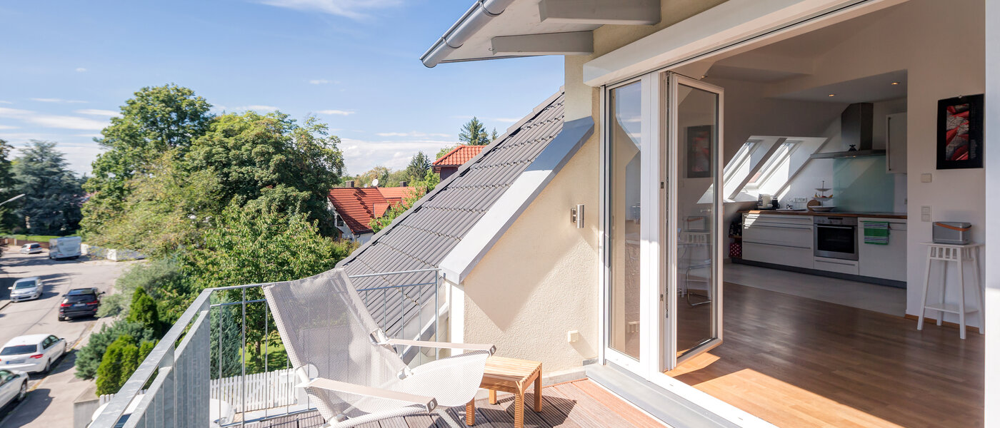 attico con terrazzo München Obermenzing 03 terrazza 9637