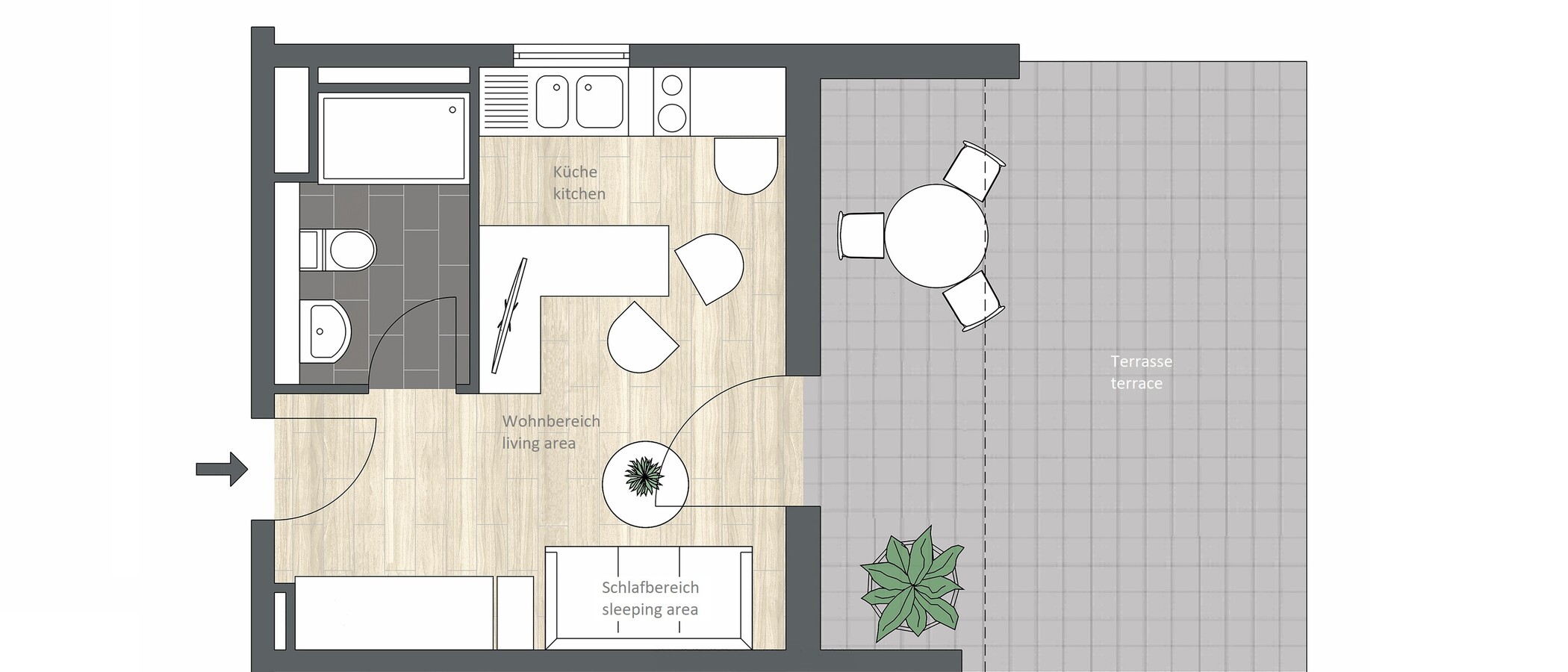 appartamento München Ramersdorf 01 planimetria 9668