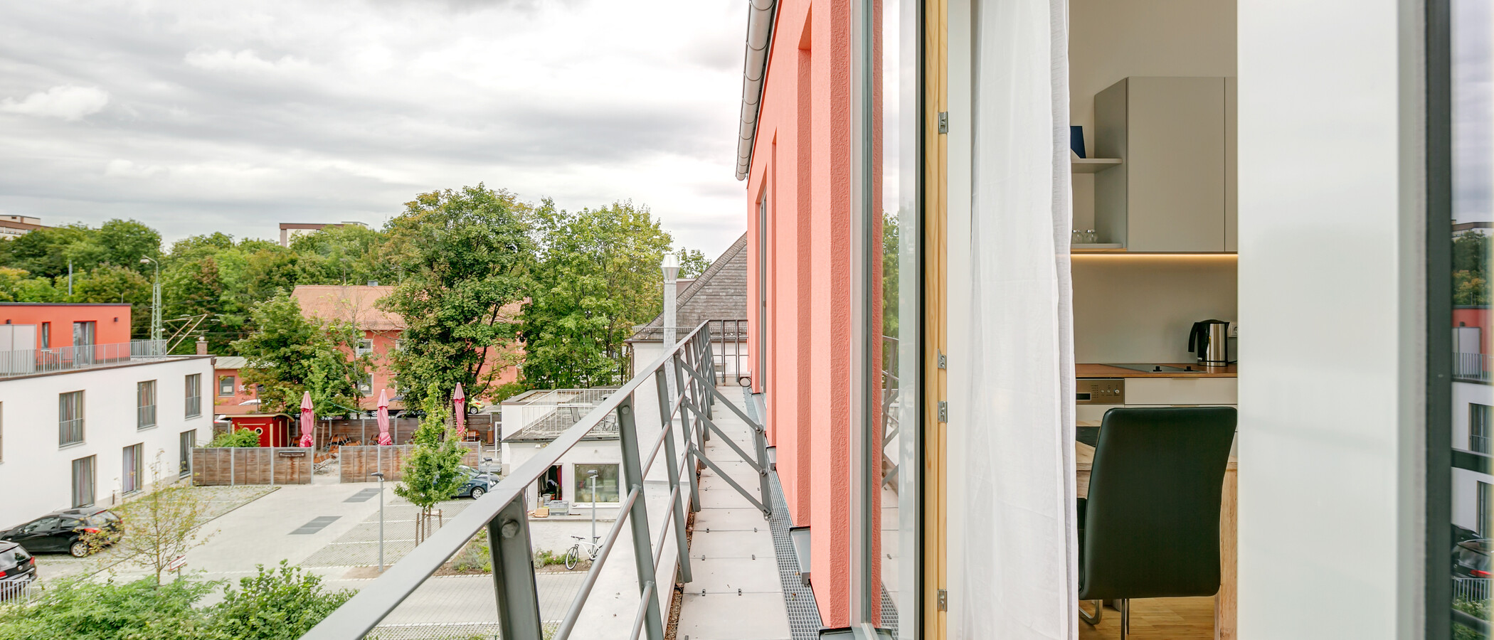 maisonnette con galleria Unterschleißheim Lohhof 02 balcone 9677