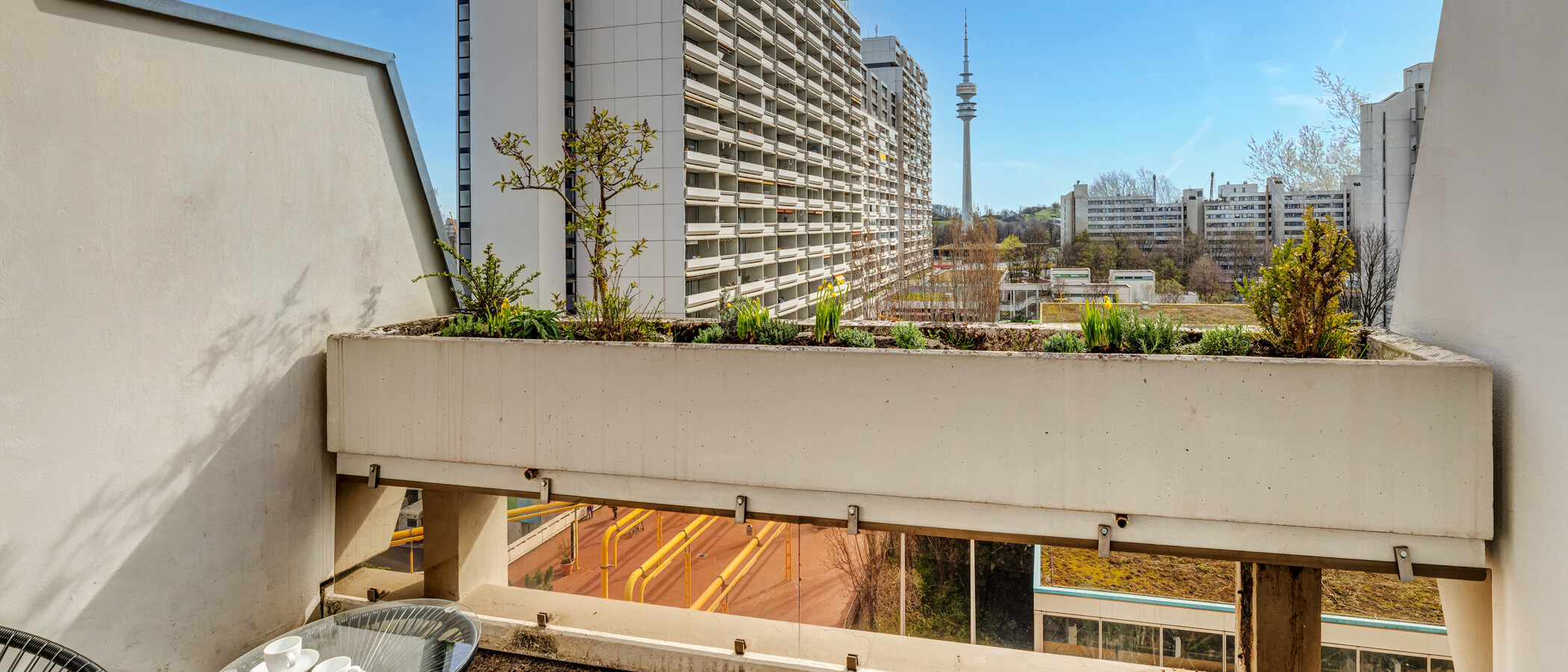 appartamento München Olympiadorf 02 balcone 9781
