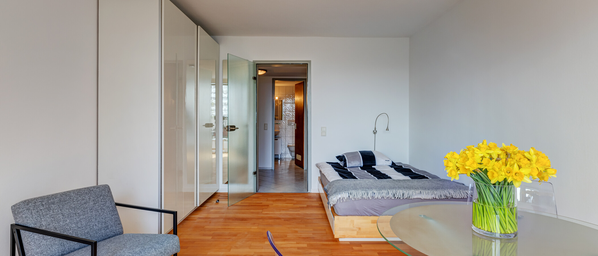appartamento München Olympiadorf 03 zona living 9781