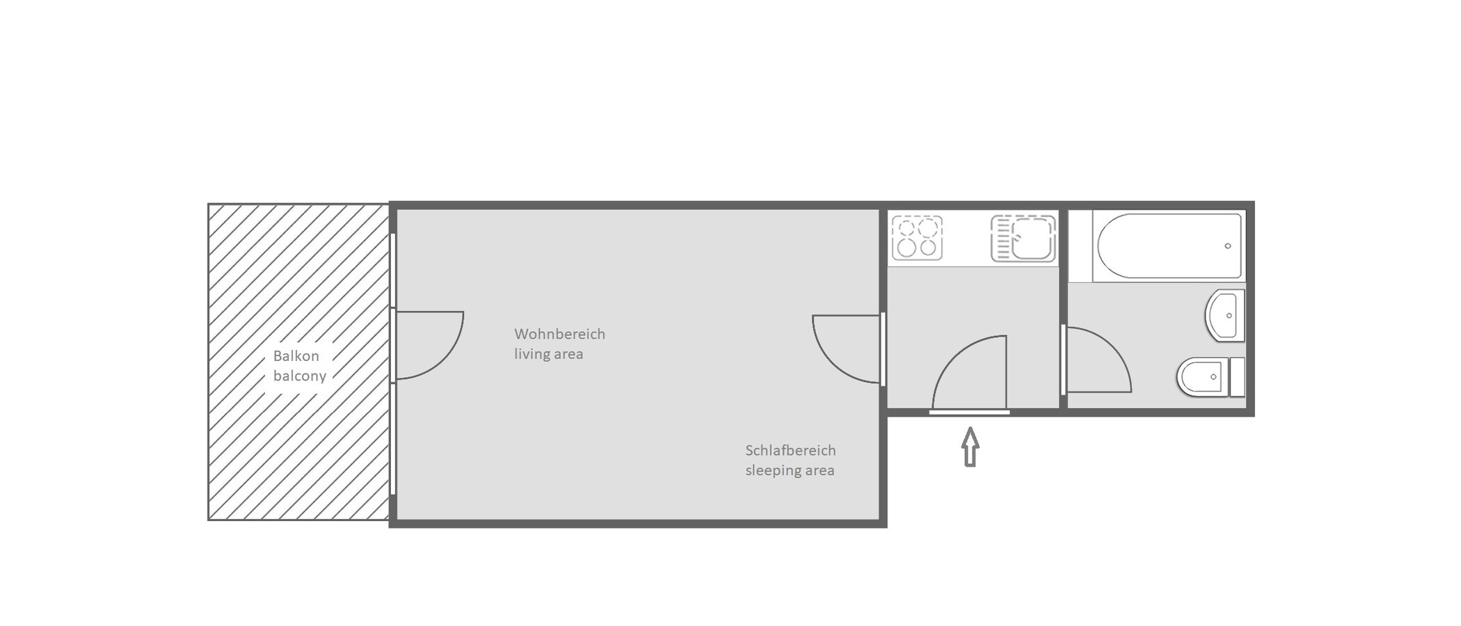 appartamento München Olympiadorf 01 planimetria 9781