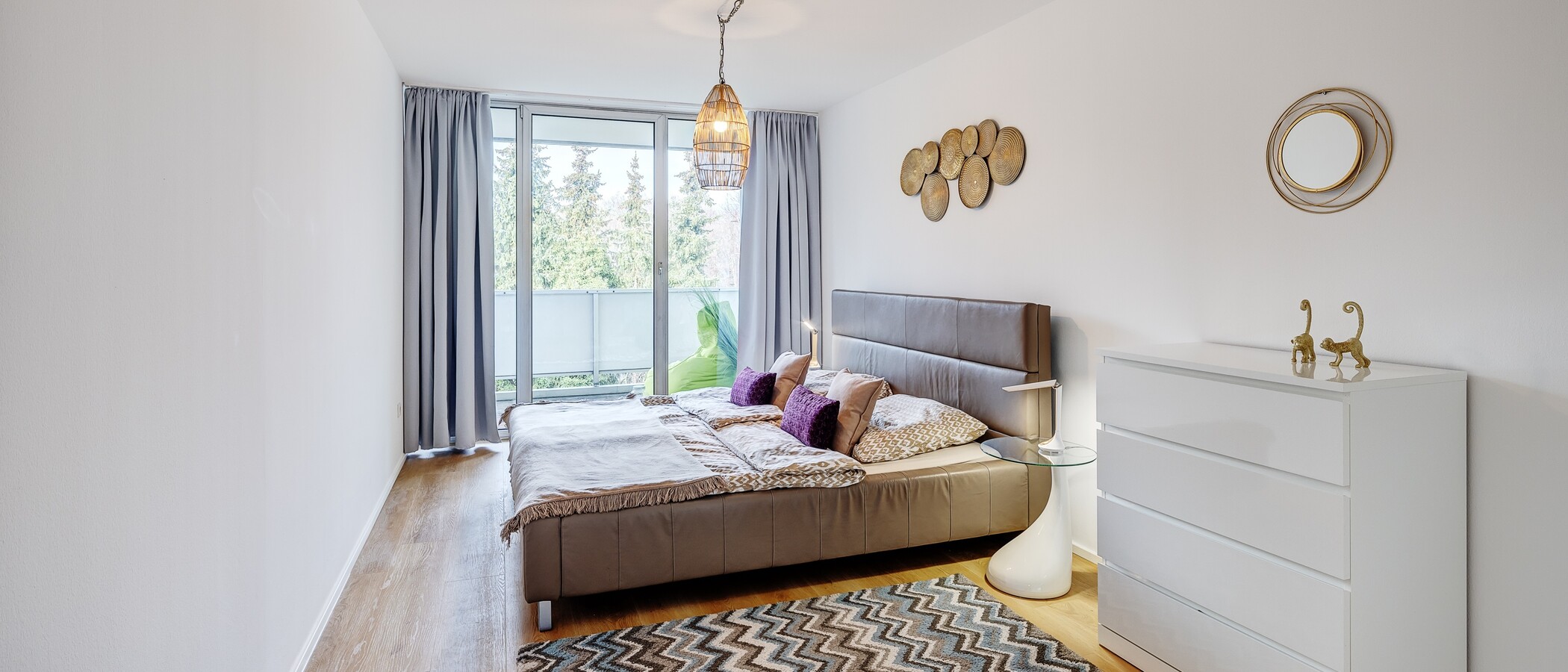 appartamento München Schwabing-Nord (zw. Leopoldstraße & Englischen Garten) 01 camera da letto 9789