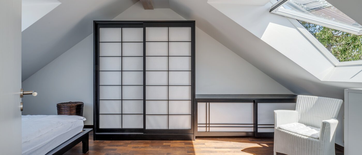 attico con terrazzo München Untermenzing 02 camera da letto 9794